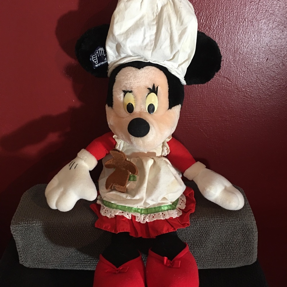 Rare Vintage Applause Christmas Minnie Plush